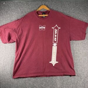 Vintage Starter 90's Mississippi State  College Football T‎ Shirt Size XXL
